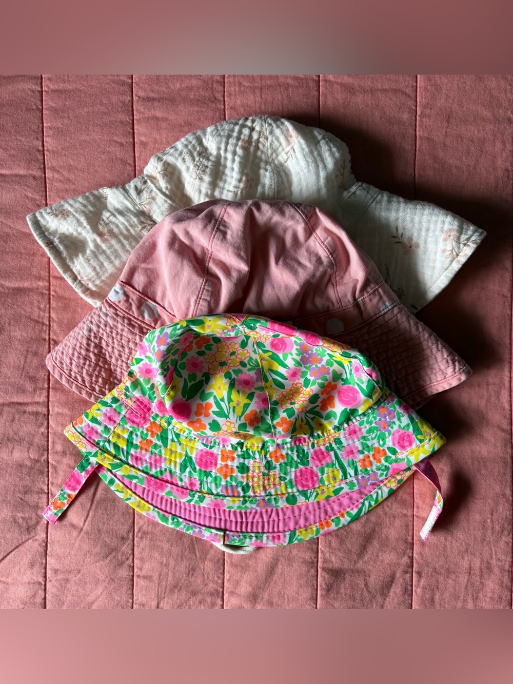 Baby Floral Sun Hat - Pink & Multicolor